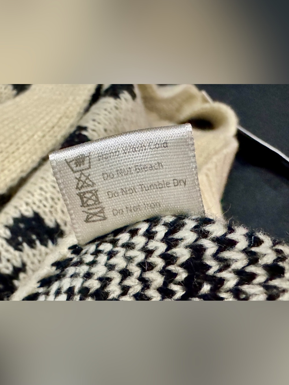 NWT Bre’s Boutique Leopard Print Knit Tote Bag — Cream & Black - Picture 7 of 7